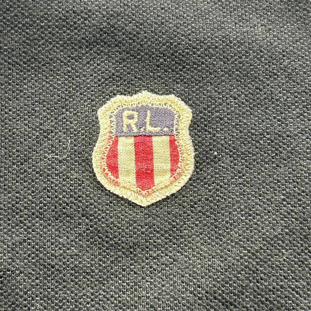 Ralph Lauren Polo Jeans Co Vintage Polo Shirt Mens L Black Golf Preppy Casual